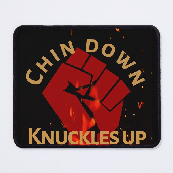 Item preview, Chin down knuckles up  rebellion tshirt designed and sold by Pugnaciousprint.