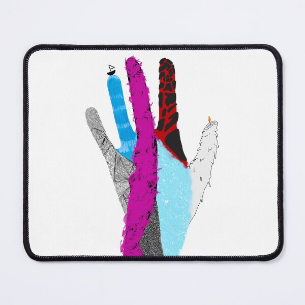 Item preview, Textured Hand with Multiple Elements designed and sold by shindeku.