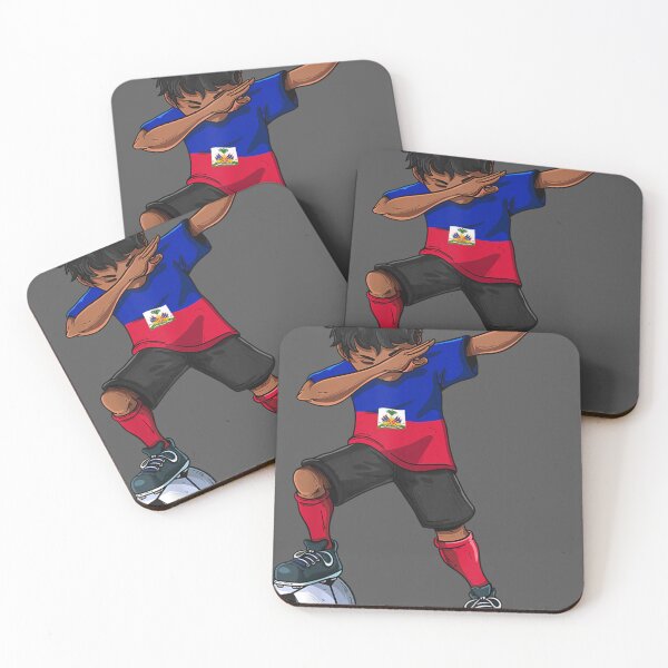 Item preview, Dabbing Soccer Boy Haiti - Haitian Football designed and sold by noqidyz.
