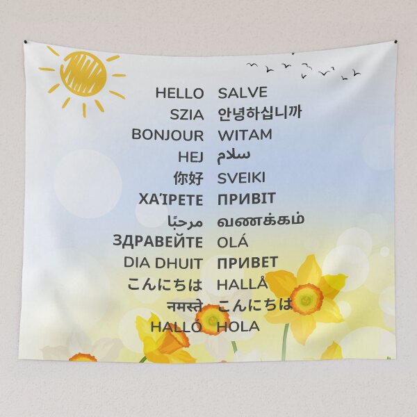 Item preview, Hello in 24 Languages designed and sold by deepgoa.