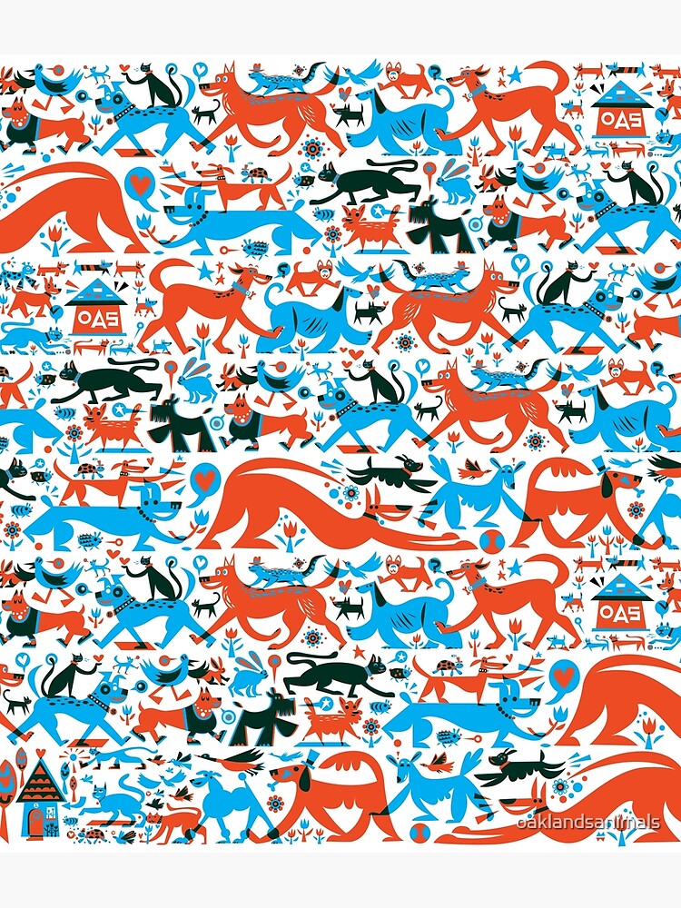 Thumbnail 2 of 2, Greeting Card, Rescue dog collage benefits OAS! designed and sold by oaklandsanimals.