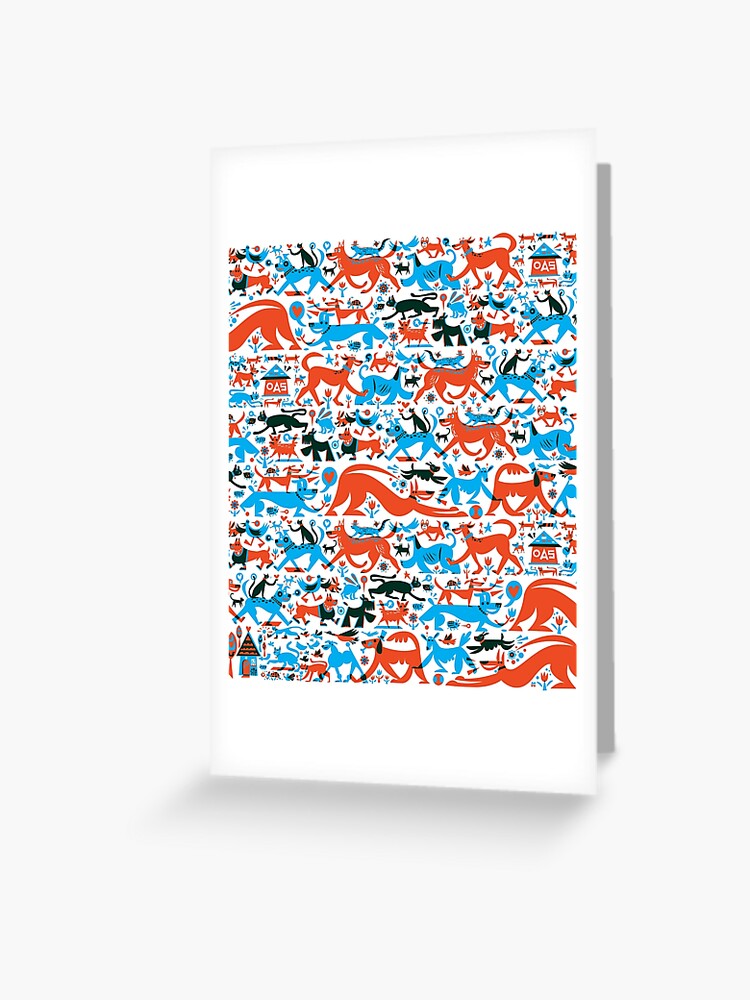 Thumbnail 1 of 2, Greeting Card, Rescue dog collage benefits OAS! designed and sold by oaklandsanimals.