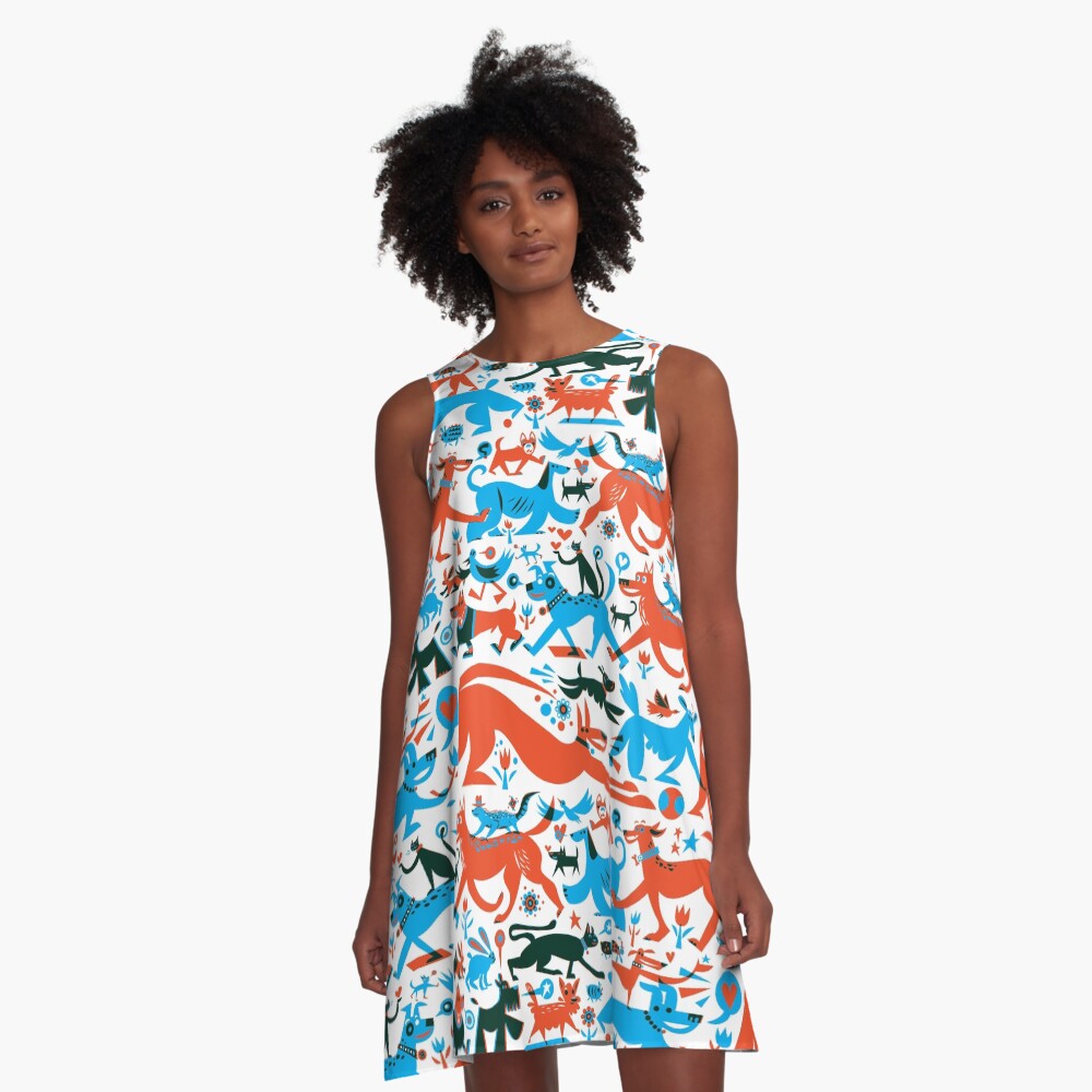 Item preview, A-Line Dress designed and sold by oaklandsanimals.