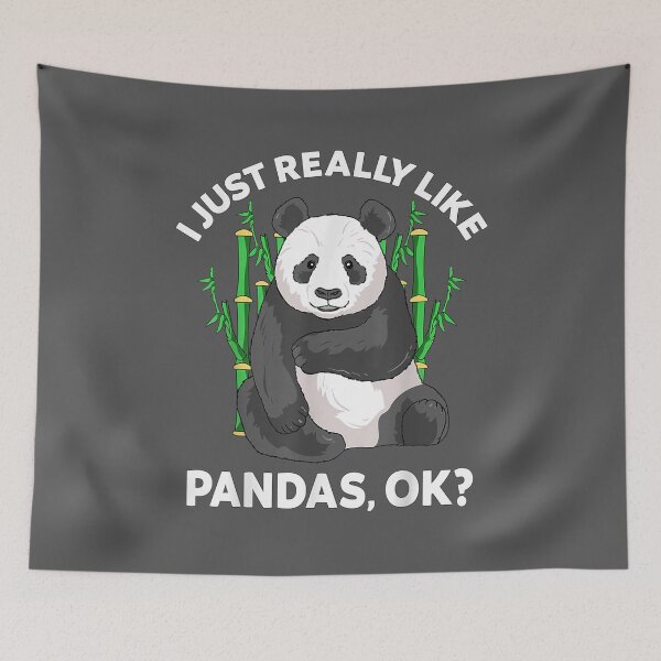 Item preview, I Just Really Like Pandas Ok Panda Men Women designed and sold by noqidyz.