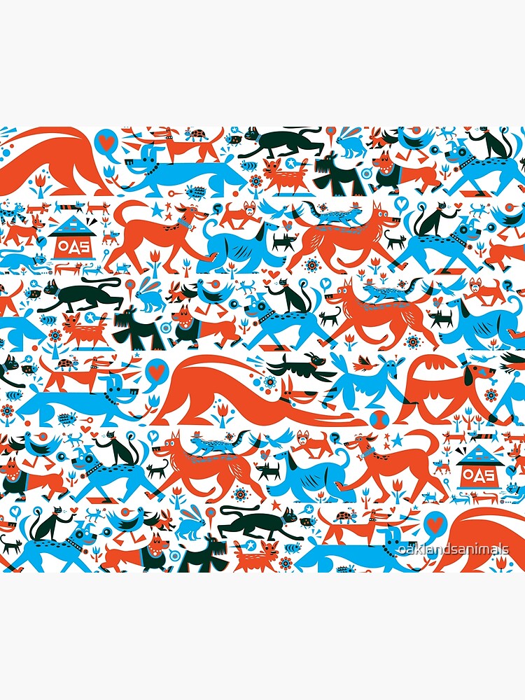 Thumbnail 3 of 3, Tapestry, Rescue dog collage benefits OAS! designed and sold by oaklandsanimals.