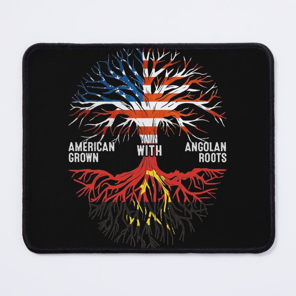 Item preview, American Grown With Angolan Roots Tree Angola Flag designed and sold by MoHaCo.