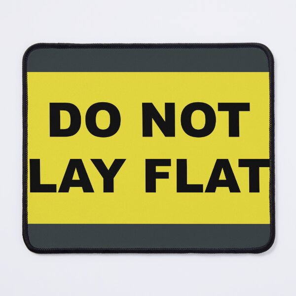 Item preview, DO NOT LAY FLAT design designed and sold by lobodelnoir.
