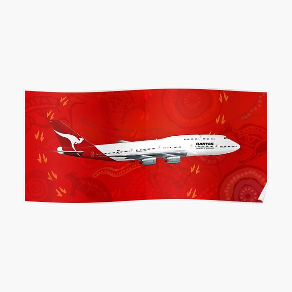 QANTAS Jumbo Jet Poster
