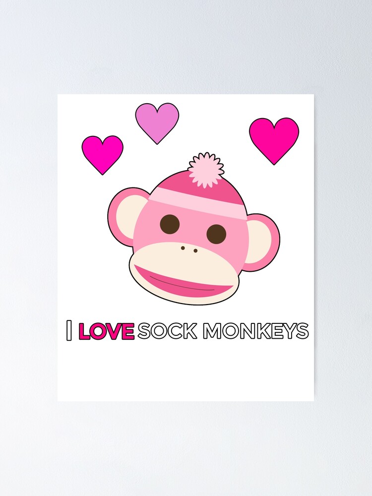 pink sock monkey