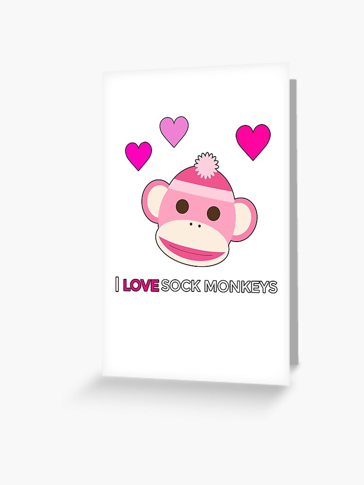 pink sock monkey