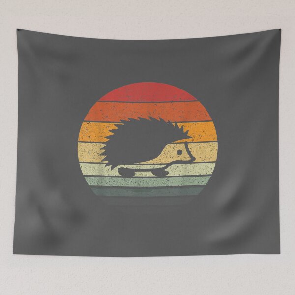 Item preview, Vintage Retro Sunset Hedgehog designed and sold by noqidyz.