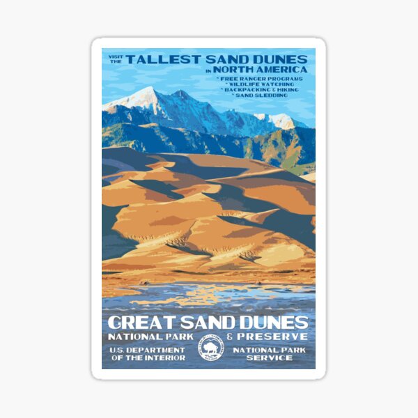 Great Sand Dunes National Park Travel Decal Sticker