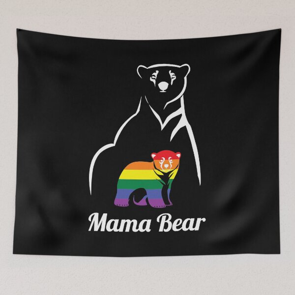 Item preview, LGBT Mama Bear Gay Pride Equal Rights Rainbow designed and sold by GardNewerd.