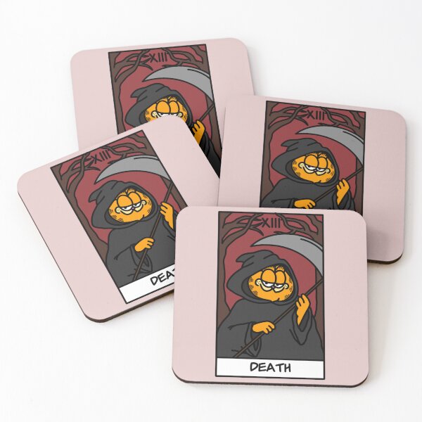 Item preview, the death tarot card but it_s garfield    designed and sold by NiyaHolderDD.
