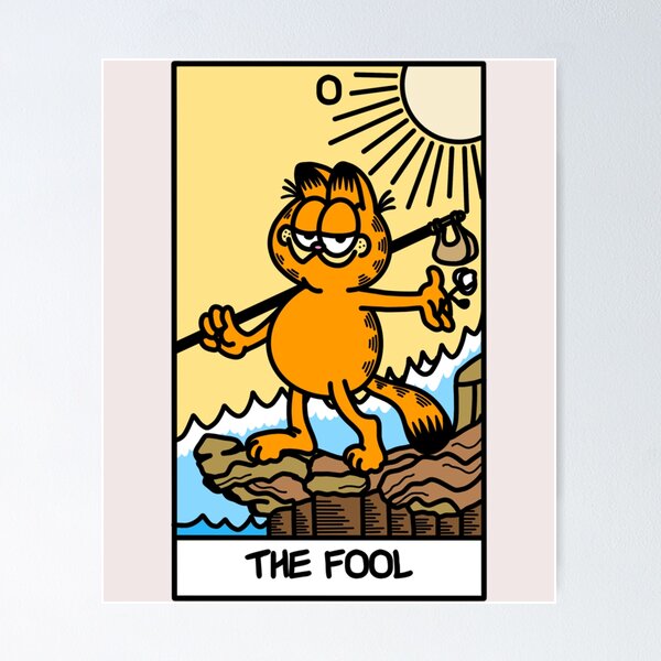 Item preview, the fool tarot card but it_s garfield    designed and sold by NiyaHolderDD.