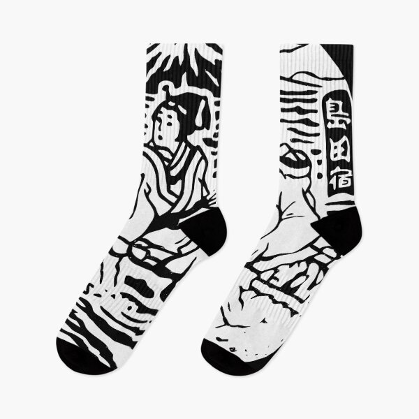 Item preview, Geisha river crossing on manhole in Japan - White inverted designed and sold by mattraski.