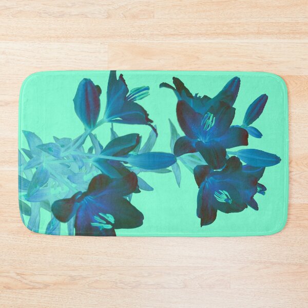 Item preview, Lillies on AquaMenthe coloured background designed and sold by Alternative Perspectives.
