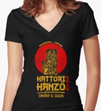 Hattori Hanzo Women's Fitted V-Neck T-Shirt