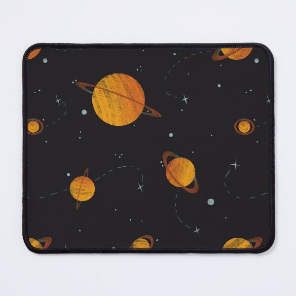Item preview, Saturn Dark Planetary Pattern designed and sold by Yonita Singh.