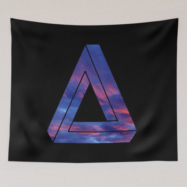 Item preview, Dark Red Blue Triangle Me Impressed designed and sold by createVisions.