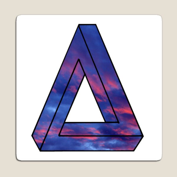 Item preview, Dark Red Blue Triangle Me Impressed designed and sold by createVisions.