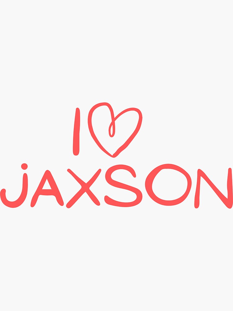 Jaxson - Dog Name &quot; Sticker for Sale by Name-Bubble | Redbubble