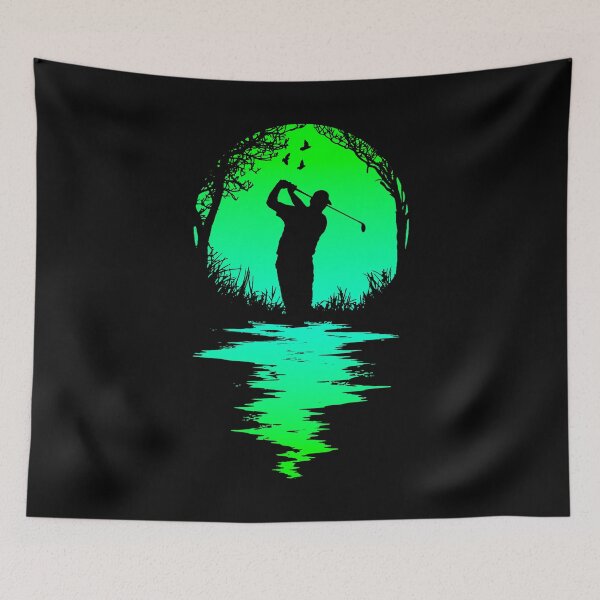 Artikelvorschau, Lustige Vater-Golf-Sonnenuntergang-Golfer-Silhouette-Golf-Grafik entworfen und verkauft von GrandeDuc.