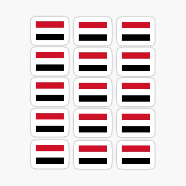 Yemen Yemeni Flag Pack Sticker For Sale By Flagsworld Redbubble 