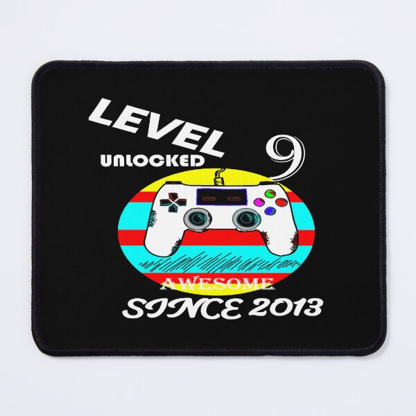 Artikelvorschau, Nine 9yr BDay Son Boy Funny Gamer 9th 9 Years Old Birthday T-Shirt – Level 9 Unlocked Awesome Since 2013 entworfen und verkauft von RCDMstore.