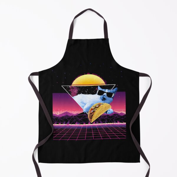 Item preview, Aesthetic Synthwave Cat Taco designed and sold by CaroleDicki.