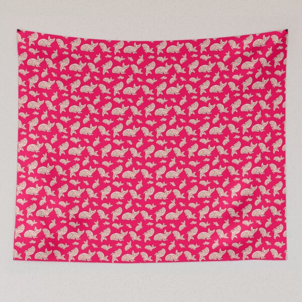 Item preview, Sphynx cat pink background designed and sold by Marko Micic.