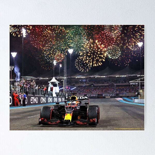 Item preview, Max Verstappen - First world Championship at Abu Dhabi Grand Prix in 2021 designed and sold by F1 Studio.