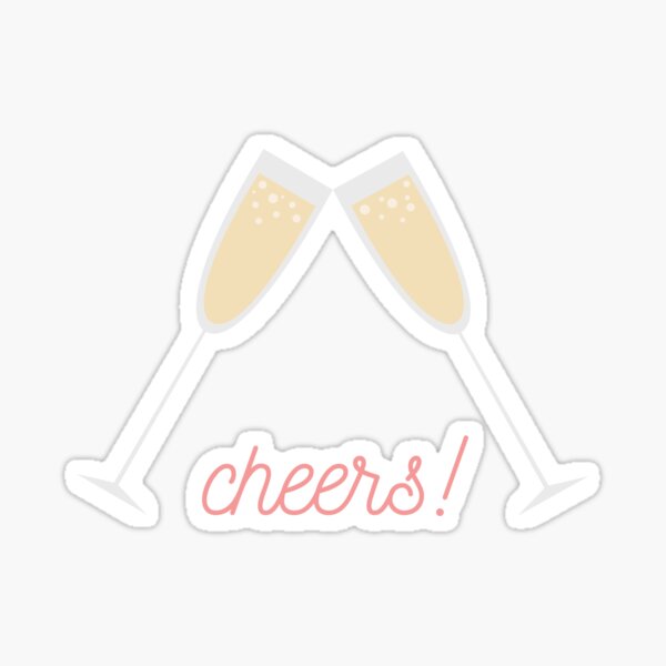 Double Cheers Sticker