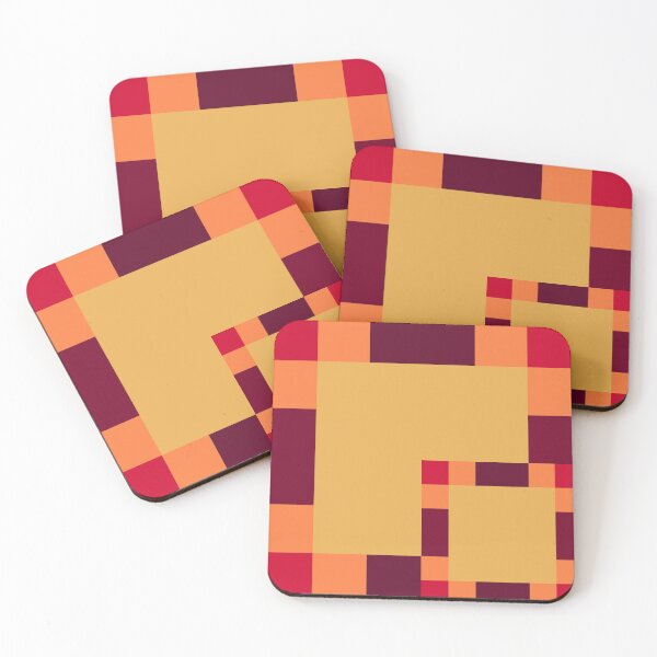 Item preview, Orange and red squares designed and sold by ANU911.