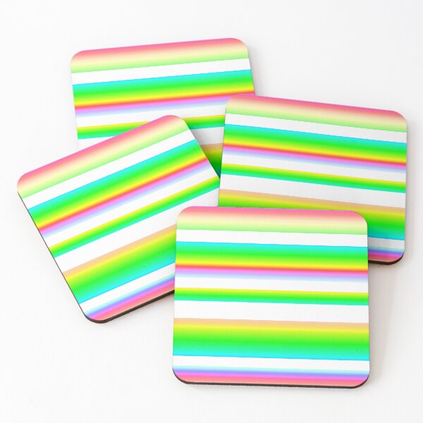 Item preview, Vibrant colors white striped | multicolored striped designed and sold by lausn.