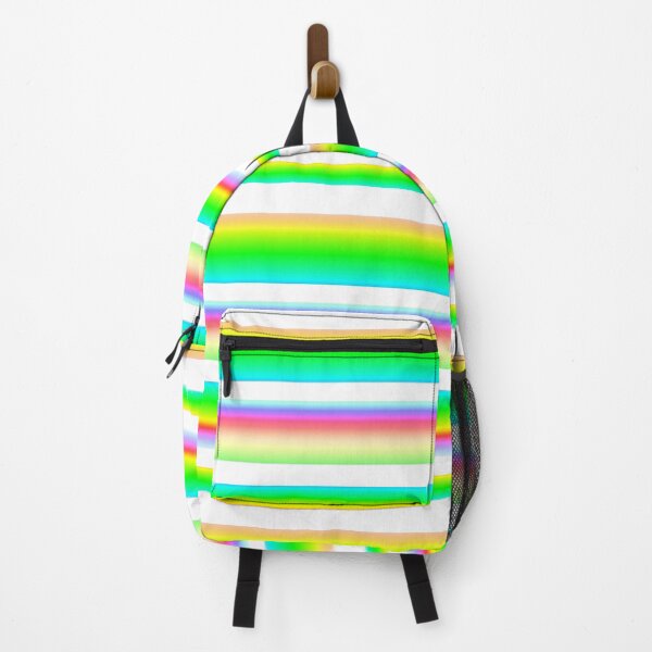 Item preview, Vibrant colors white striped | multicolored striped designed and sold by lausn.
