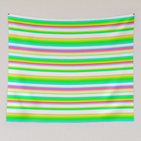 Item preview, Vibrant colors white striped | multicolored striped designed and sold by lausn.