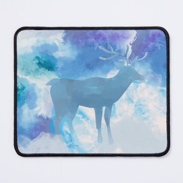Item preview, Blue Watercolour Reindeer designed and sold by GasconyPassion.