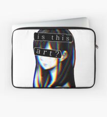 Funda para portátil ES ESTE ARTE? SAD JAPANESE AESTHETIC (borde blanco)