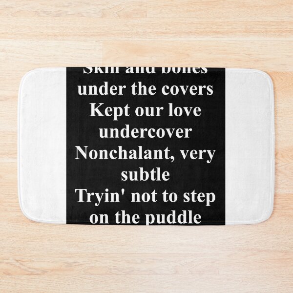 Item preview, Skin and Bones Lyrics T-shirt designed and sold by RubrumPlaga.