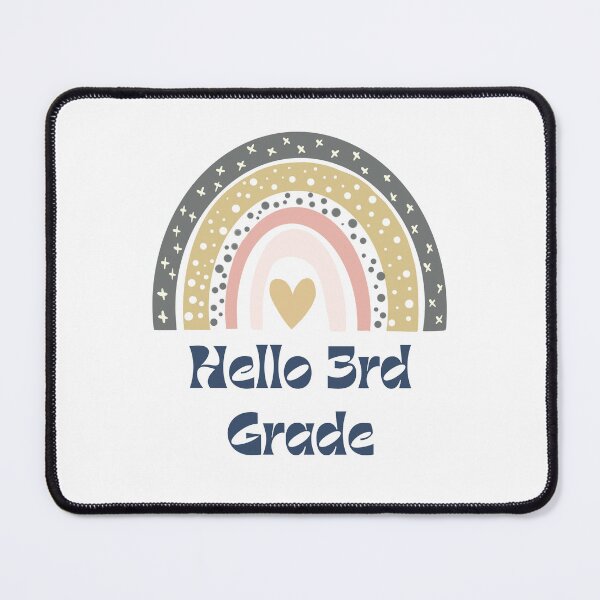 Item preview, Hello 3rd Grade Back to School Rainbow designed and sold by Salman Hino.