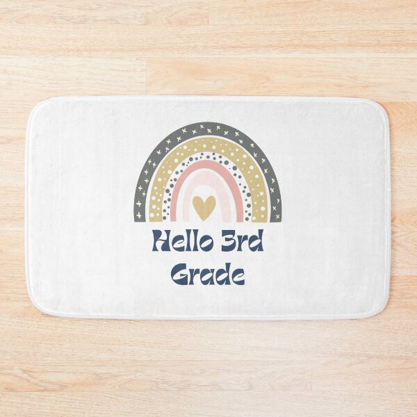 Item preview, Hello 3rd Grade Back to School Rainbow designed and sold by Salman Hino.