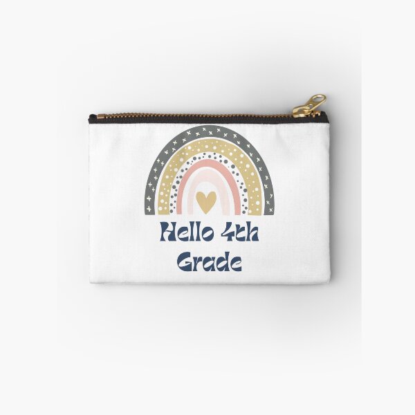 Item preview, Hello 4th Grade Back to School Rainbow designed and sold by Salman Hino.