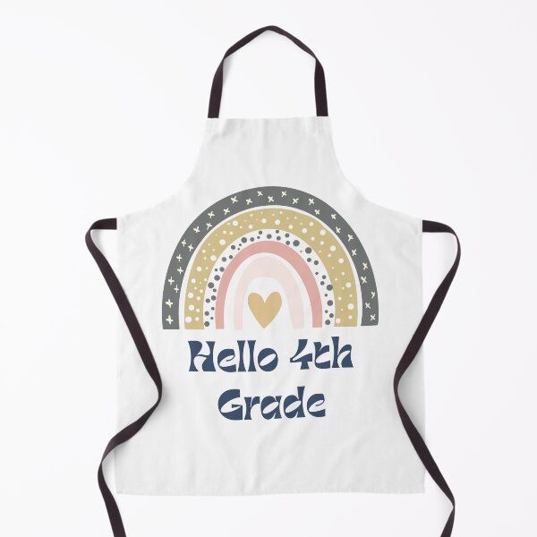 Item preview, Hello 4th Grade Back to School Rainbow designed and sold by Salman Hino.