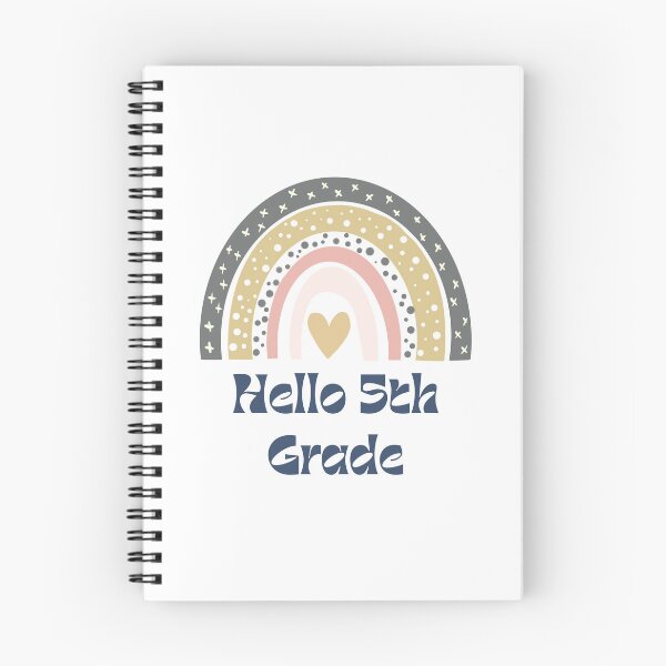 Item preview, Hello 5th Grade Back to School Rainbow designed and sold by Salman Hino.