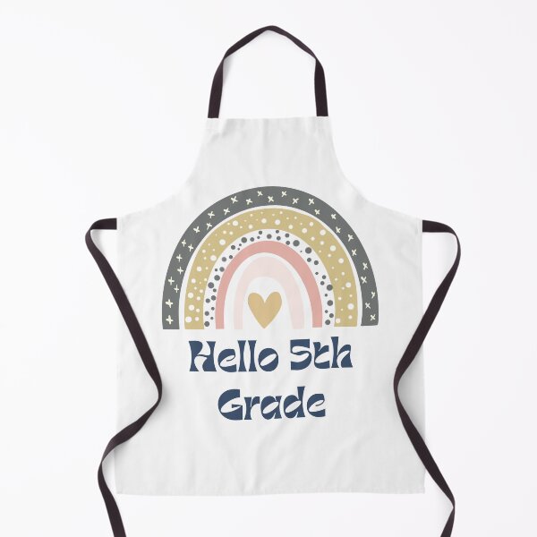 Item preview, Hello 5th Grade Back to School Rainbow designed and sold by Salman Hino.