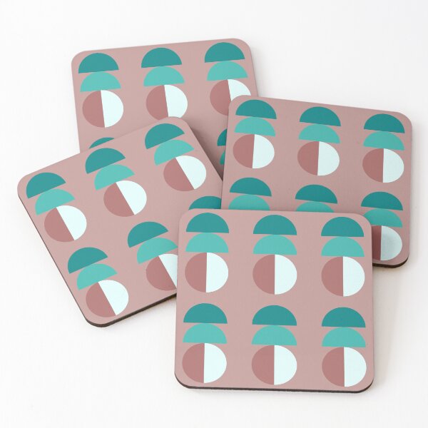 Item preview, Teal and pink boho minimalistic art designed and sold by PrintsyGal.