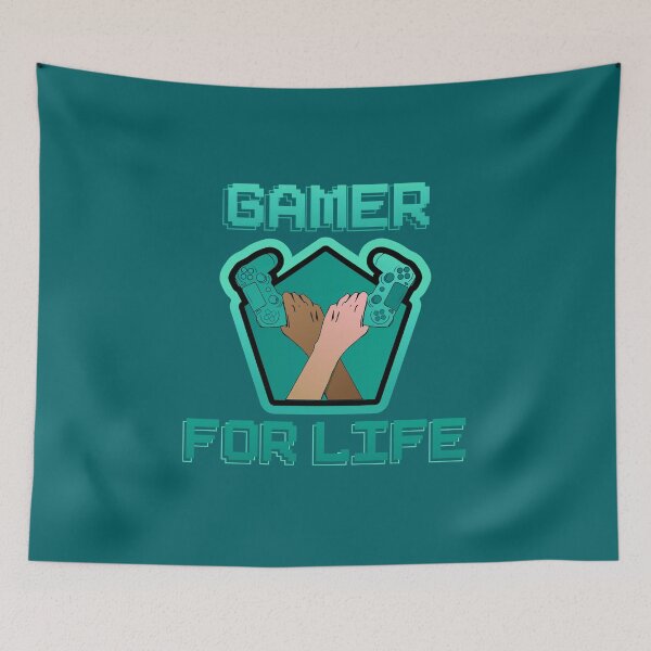 Item preview, Gamer For Life Turquoise designed and sold by everything4eva.