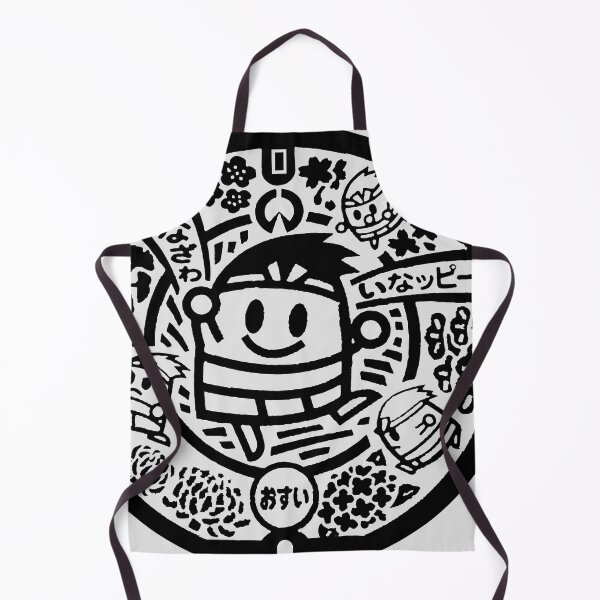 Item preview, Public service announcement cartoon on manhole in Japan - black designed and sold by mattraski.