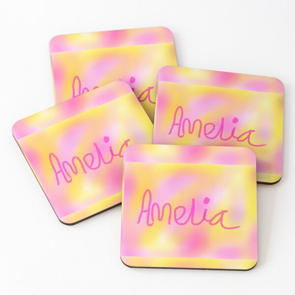 Item preview, Amelia pink n yellow designed and sold by ArtistRebeccaLS.
